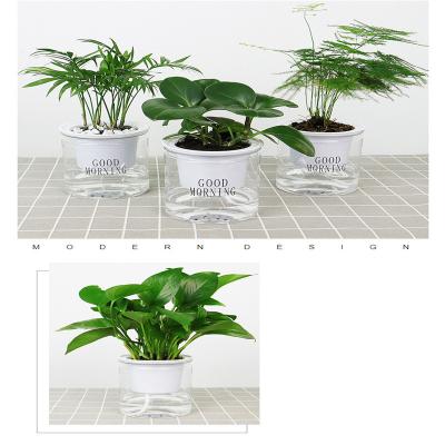 China Eco-friendly Plastic Gardening Self Watering Garden Wall Planter Vertical Planting Indoor Outdoor Garden Flower Pot for sale