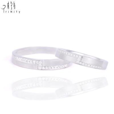 China Latest Designs Fashion Jewelry Romantic Elegant Wedding Ring White Gold Women Ring Gifts For Ladies for sale