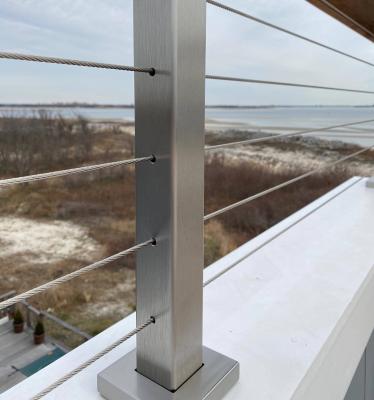 China YL Low Maintenance Modern Balcony Stainless Steel Design Cable System Fence Railing for sale