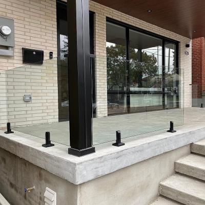 China Modern Y L Tier One Glass Balustrade For Staircase Stainless Steel Glass Spigot for sale