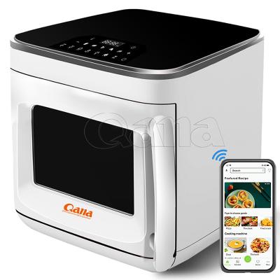 China Easy Operate Silver Smart QANA Crest Oven Digital Fryer Air Fryer Steam/Air Fryer Custom Oil Free Deep Fryer Oven Friggitrice Ad Aria WIFI APP for sale