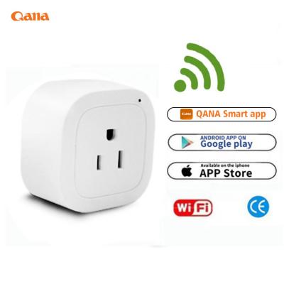 China QANA WIFI Home Wifi Control Socket Remote Control Smart Plug Charging Electric Timer US Plug Smart Socket for sale