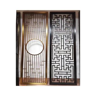 China Laser Cut Aluminum Metal Decorative Room Divider Restaurant Partition Screen for sale