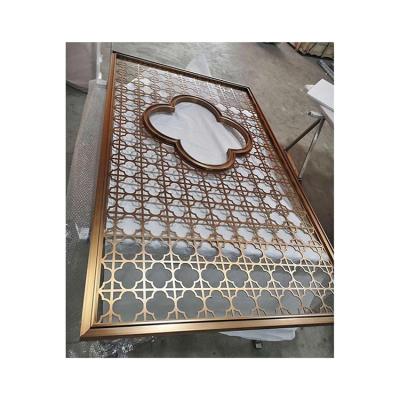 China Building Facade Carved Metal Panel Hanging Decoration Laser Cut Screen Privacy Walls Perforated Windows Panel Outdoor Screen for sale