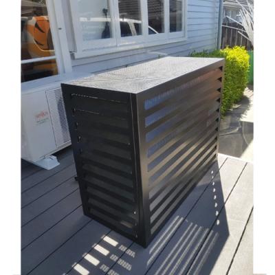 China Outdoor Aluminum Air Conditioner Cover Conditioner Protect Cover Decorative Ac Cover for sale