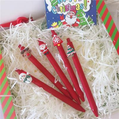 China Normal cute gel pen Christmas cartoon personality creative boys and girls writing signature black pen for sale