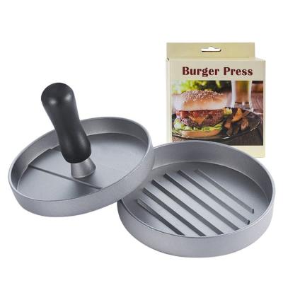 China Viable High Quality Round Burger Press Aluminum Alloy Hamburger Beef Press Machine Kitchen Food Mold for sale