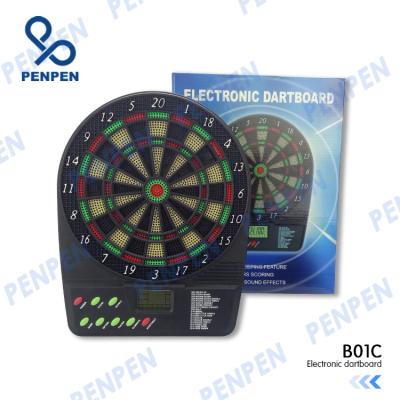 China Plastic Dart Board Set Soft Indoor Sports Small Target Safety Dart Kids Automatic Scoring Game for sale