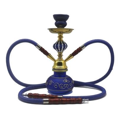 China Conventional Hookah Glass Pot Hookah With Low Water Pipe Shisha Nargile Shisha Narguile Chicha Cachimbas Cheap 2 Hose Glass Flask for sale