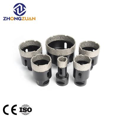 China Marble M14 Threaded Vacuum Welded Diamond Core Drill Bits For Tile Granite Marble Stone Drilling for sale