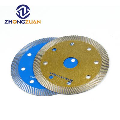 China 4inch 105mm Sharp Super Thin Diamond Ceramic Saw Blade For Ceramic Tile Microcrystalline Stone Cutting for sale