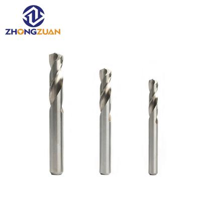 China ZHONGZUAN 0.8-20mm HSS DIN1897 Stainless Steel Short Shank Twist Drill Bit For Stainless Steel Aluminum Copper Drilling for sale