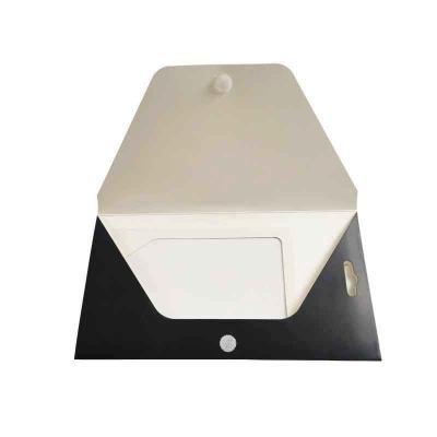 China Custom Logo Paper Packaging Boxes Envelope Recyclable Gift Box With Clear PVC Window for sale