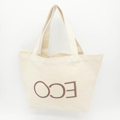 China Custom Print Handled Eco Natural Cotton Logo Promotional Tote Bag for sale