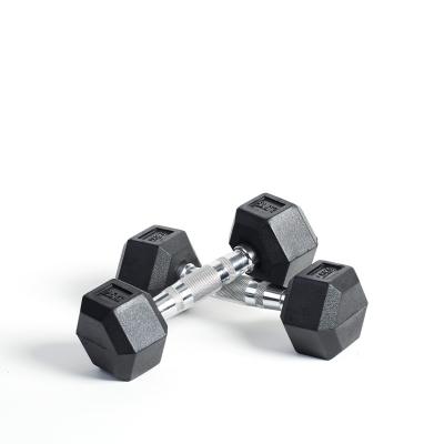 China Universal Cheap Commercial Hex Dumbbell Rubber Hex Dumbbell Set On Sale for sale