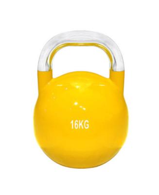 China Custom Iron Logo Color Weight Competition Steel Premium Kettlebell Universal for sale