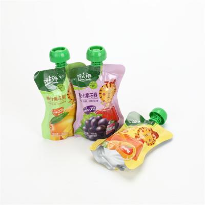 China Custom Printed Refill Food Jelly Bags Liquid Beverage Refill Spout Moisture Proof Pouch for sale