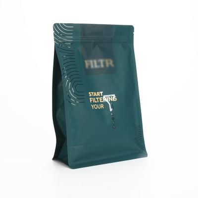 China Environmental Protection Private Label Food Grade Coffee Bag Food Moisture Proof Custom Resealable Plastic Pouches for sale