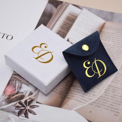 China Custom White Paper Jewelry Box Eco-friendly Logo Lid And Base Jewelry Necklace Gift Cardboard Packaging Boxes for sale