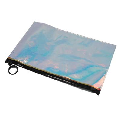 China Fashion Design PVC Bag Candy Color Laser PVC Holographic Zipper Pouch For Cosmetic for sale