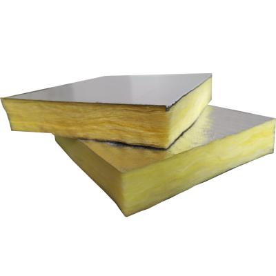 China Best Selling Hotel Light Color Fireproof Steel Faced Fiberglass Wool Insulation Duct Board For Sale for sale