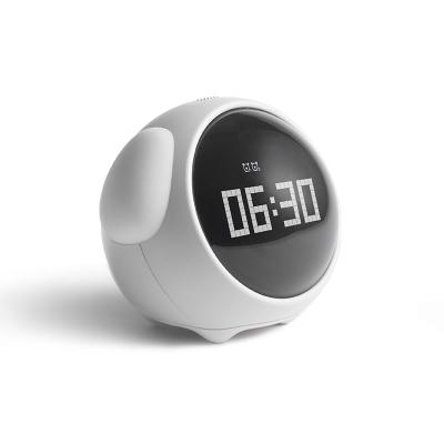 China New Style 2021 Calendars Wake Up Clock Cute Cartoon Face Expression Sleep Trainer Digital Alarm Clock for sale