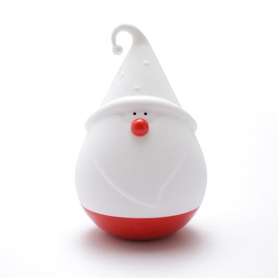 China Christmas Small Snowman Adjustable Night Light Baby Sleeping Light Night Light Kids Gifts Silicone Adjustable Light for sale