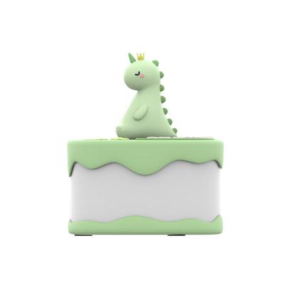 China Cute Night Light 2021 New Cute Dinosaur Night Lamp Rechargeable Children's Cake Lamp for sale