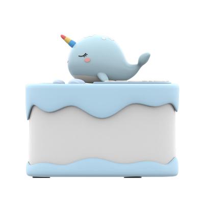 China 2021 New Night Light Night Lamp Small Rechargeable Whale Children Sleep Cake Lamp for sale