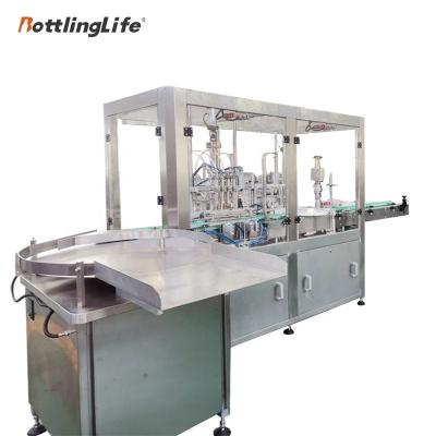 China 30ml 50ml 100ml 250ml Food Glass Bottle Tincture Oil Essential Oil 4 Heads Linear Full Automatic Filling Machine for sale