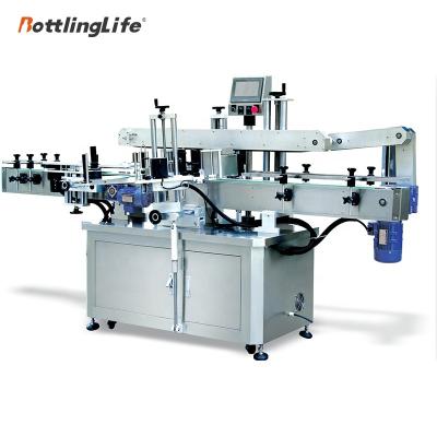 China Food Chemical Industry Two Sides High Speed ​​Labeling Machine PET Glass Bottle Self Adhesive Labeling Machine for sale