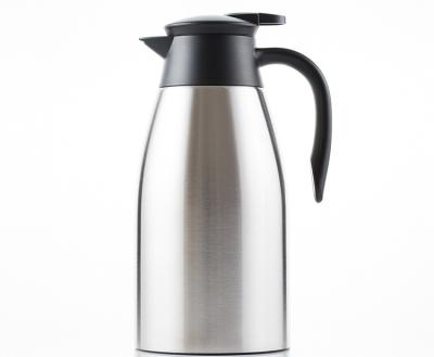 China PORTABLE Design 1.2L 1.5L 2.0L Double Bottle Wall Vacuum Stainless Steel Single Wide Mouthwashed Coffee Pot Double Thermo for sale