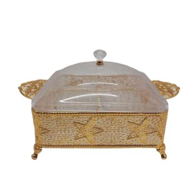 China Sustainable Middle East Style 4/6 Transparent Cell Cover Gift Candy Box Candy Storage Box for sale