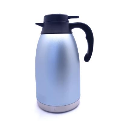 China Sustainable 1.5L 2.0L Insulated Stainless Steel Thermo Teapot Double Wall Pot Coffee Thermo Jug for sale