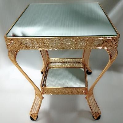 China Eco-friendly modern luxury metal glass marble coffee table for modern living room furniture coffee table coffee table for sale