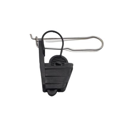 China Indoor and Outdoor Installation Electrical Cable Reel Plastic Clamp With S Hook Plastic Optical Fiber Clamp for sale