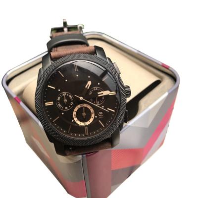 China 100% Original and High Quality Men's Chronograph Grant Chronograph Leather Quartz Watch Stainless Steel Men's Watch With Box for sale