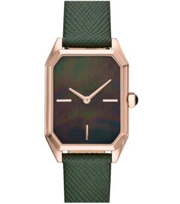 China [100% Original] Original Water Resistant Drop Shipping Green AR Leather Strap Stainless Steel Women Quartz Watch for sale