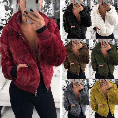 China Hot Selling Women Anti-pilling New Lapel Sweatshirt Fur Coat Warm Soft Thick Plush Loosen Overcoat Outerwear for sale