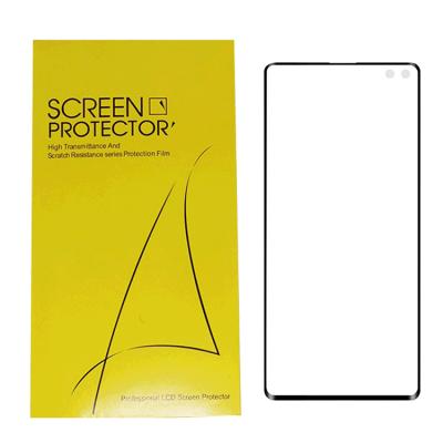 China Japan Material Glue Full Film PET s10 plus PET Screen Protector , Full Glue Full Cover Mobile Clear Screen Protector Film For Samsung s10plus for sale