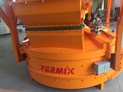 China Mixer Capacity 250L Concrete Mixing Equipment PMC Low Gypsum Mixing Orange Color for sale