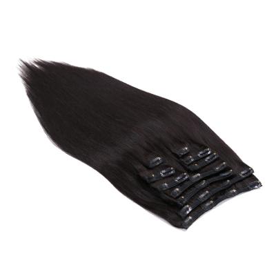 China Natural Wave Natural Clip In Extensions Hair Cuticle Aligned Raw Real Virgin Burmese Human Hair Clip In Extensions for sale