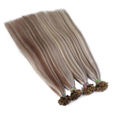 China 100% Silky Straight Wave Mink Italian Keratin Hair Extensions Double Drawn Hair U Tip Pre Bonded Hair Extensions for sale