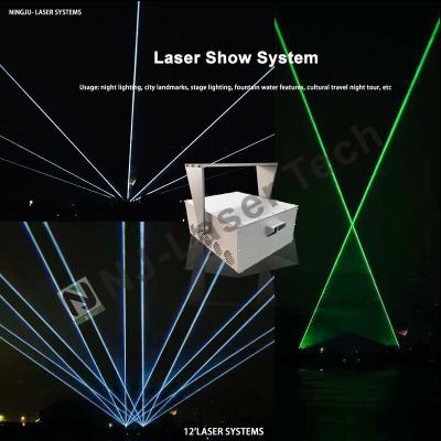 China High Efficiency RGB Brilliant Laser Show With Laser Color Green Customized for sale