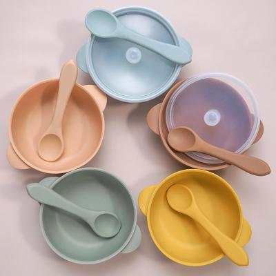 China BPA Free Baby Products Silicone Dishwasher Dishwasher Safe Baby Silicone Training Rolls Easy To Clean Baby Silicone Bowls for sale