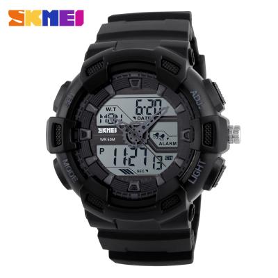 China New Arrival OEM Skmei 1189 Watch Analog-Digital Sports Watches 3 Time Zone Waterproof Alarm For Unisex for sale