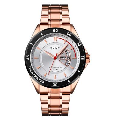 China Skmei 1641 day/date watch maker quartz watches luxury rose gold quartz casual watch for sale