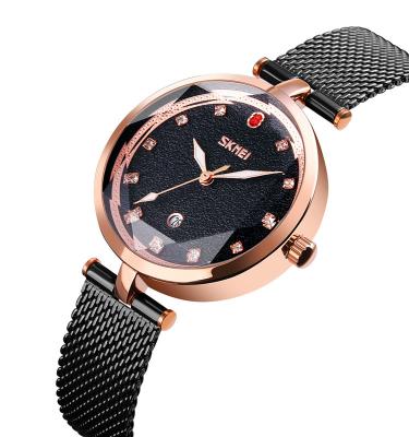 China Automatic Date Ladies Watches Top Brand Luxury Female Skmei 9215 Women Watch Rose Gold for sale