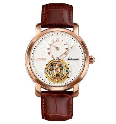 China Multiple Time Zone Skmei 9240 Luxury Mechanical Watch Men Combine Hardware Automatic Movement Mechanical Wrist Watch for sale