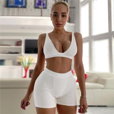 China Wholesale Breathable Sports Logo Shirt Pants Women Girl Woman Designer Fitted Shorts Biker Set Wear Compression Bodybuilding Workout Shorts for sale